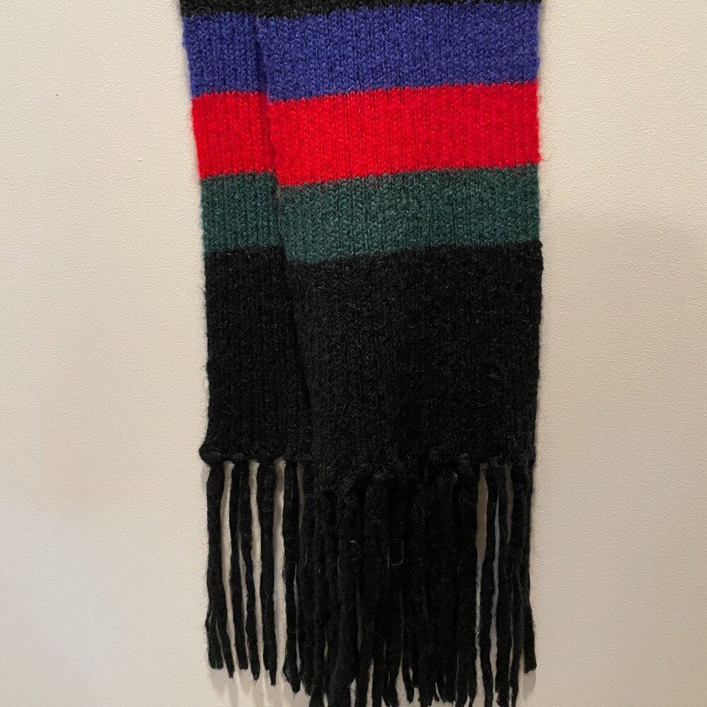 Black Gucci Knit Scarf
